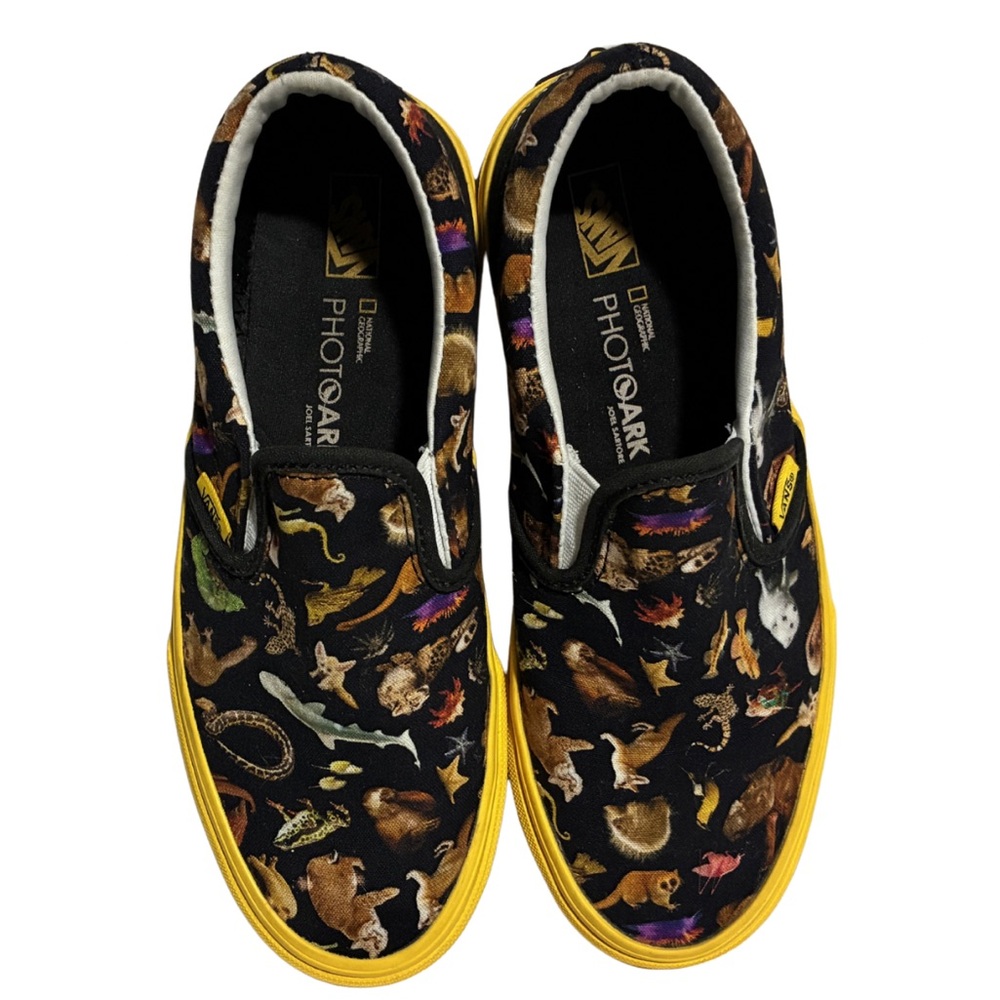 RARE Vans Limited Edition National Geographic Women 6.5/Big Kids 5 - Picture 4 of 11